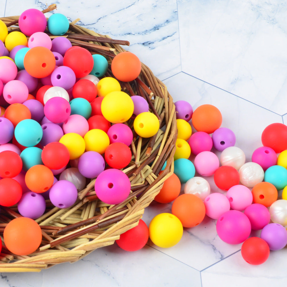 Wholesale 100PCS 15mm Candy Color diy Jewelry Accessories Beads